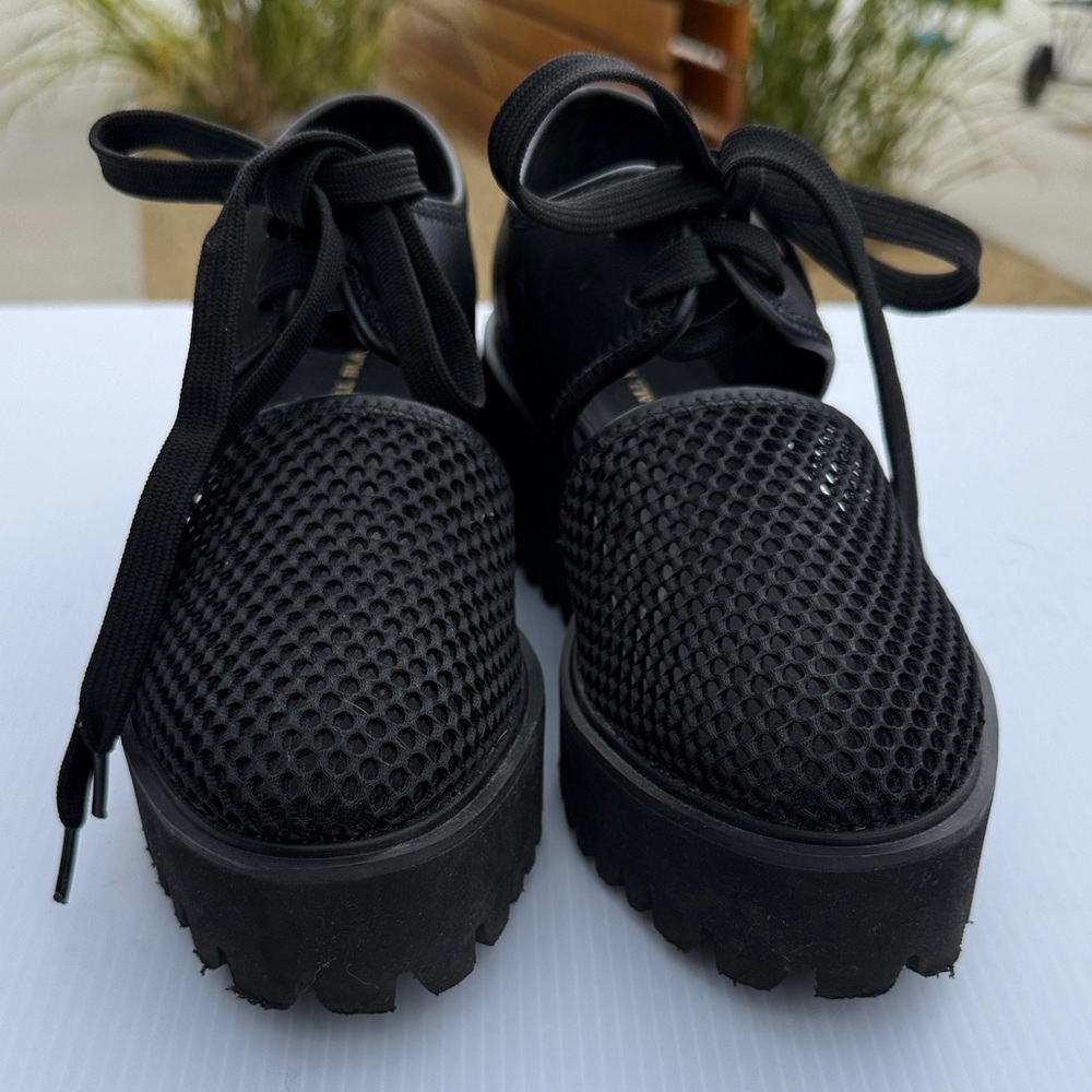 All Black brand mesh Platform Women's Shoes - Picture 6 of 8
